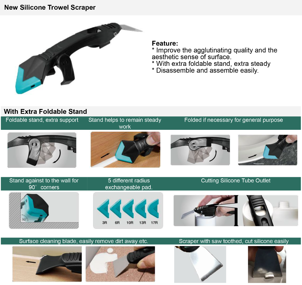 Silicone Trowel and Scraper